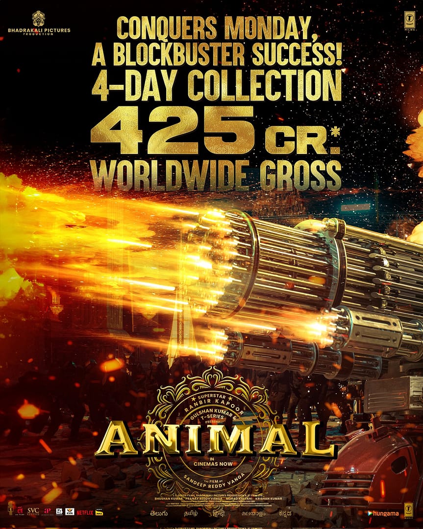 animal box office collection day 4